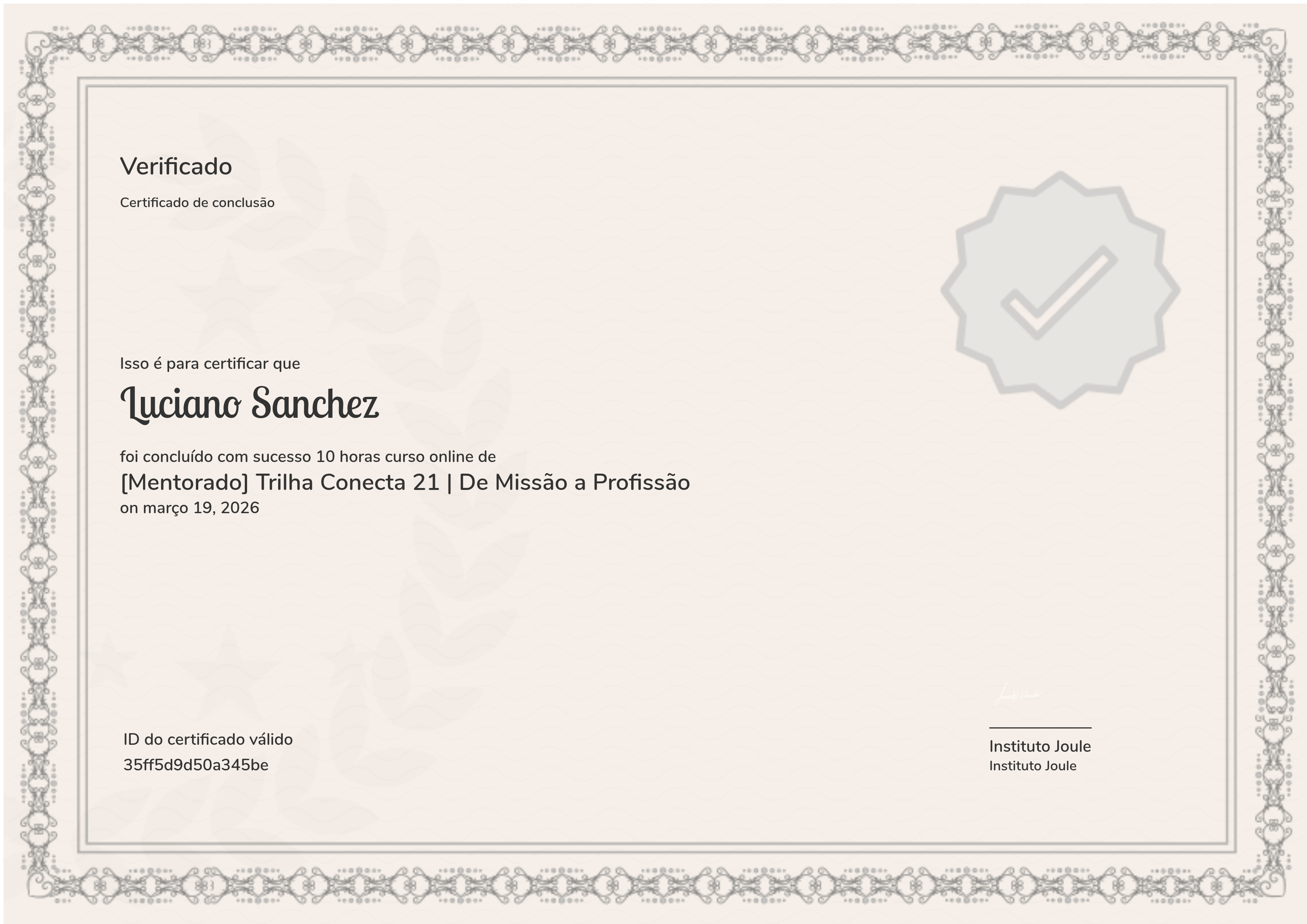 [Mentorado] Trilha Conecta 21 | De Missão a Profissão